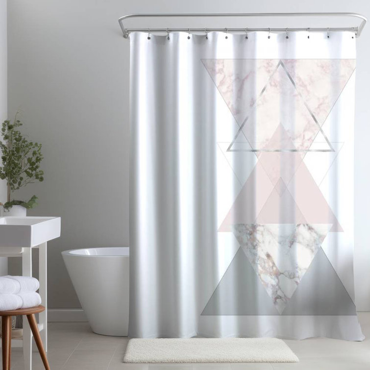 Begin Edition International Inc. Geometric Shower Curtain Wayfair